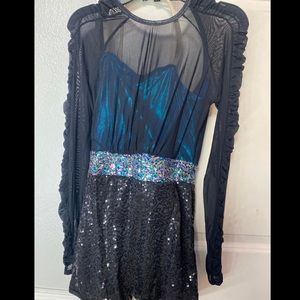 DANCE COSTUME with matching  hairpiece